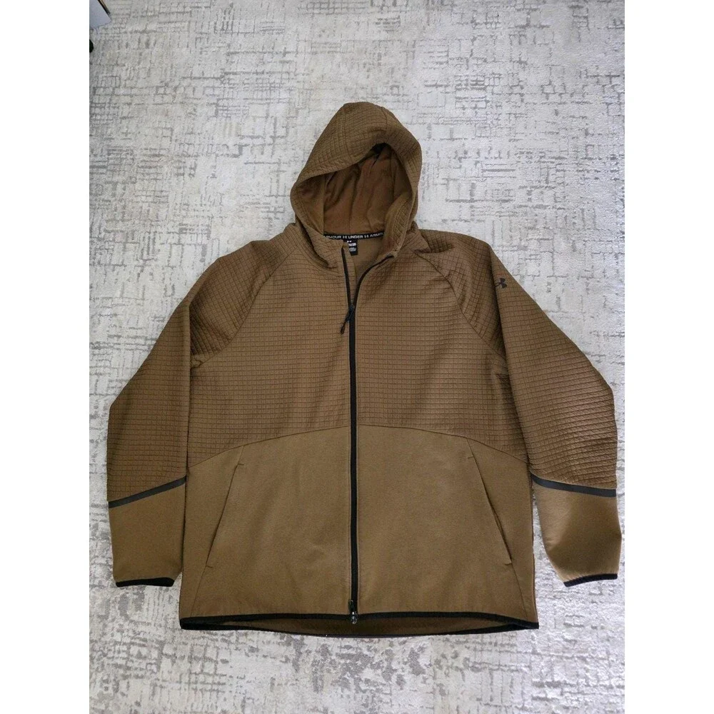 Under Armour Mens Unstoppable Fleece Textured Full-Zip Jacket size 2XL